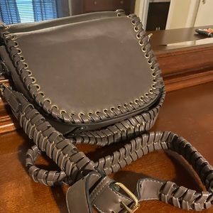 Expressions - Long crossbody brown purse- gently used condition